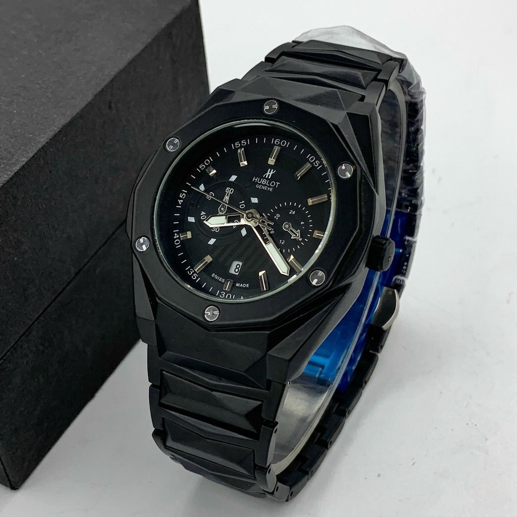 HUBLOT - Black Stainless Steel - Men's Watch - H-0002