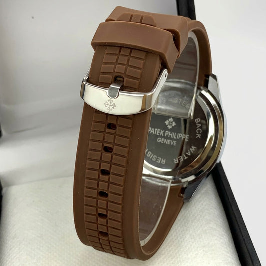 Patek Philippe - Soft Brown Strap - Men's Watch - P-0003
