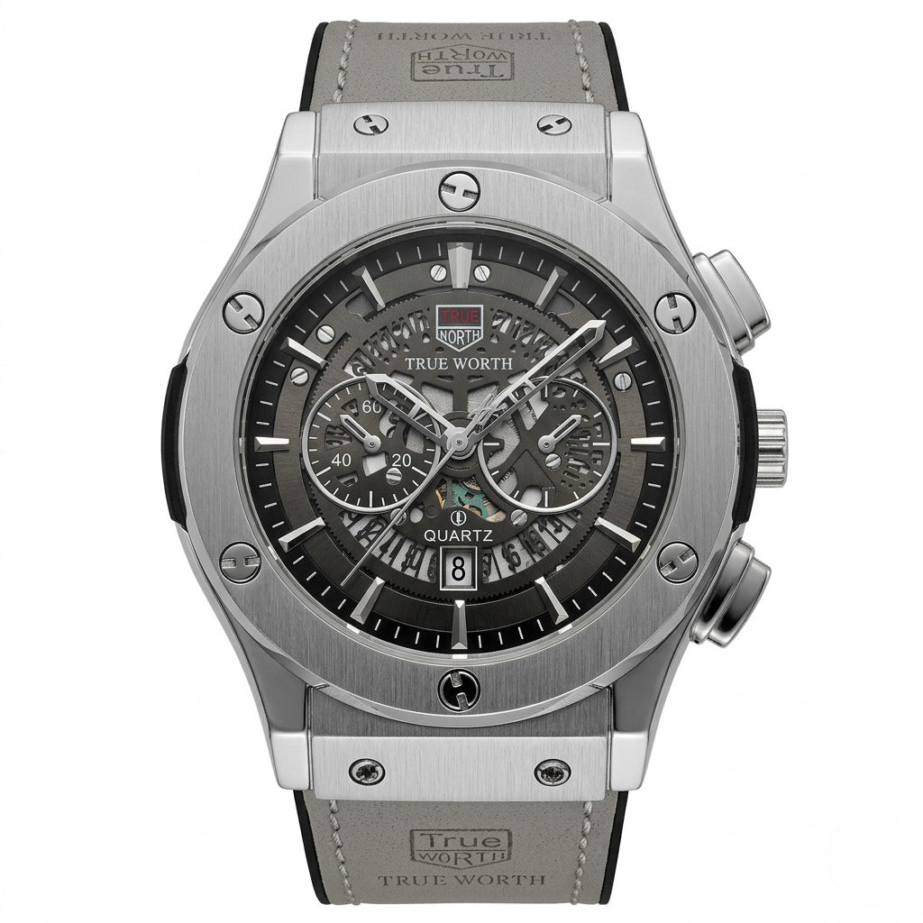 TRUE WROTH - Leather Strap - Men's Watch - H-0005
