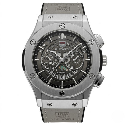 TRUE WROTH - Leather Strap - Men's Watch - H-0005