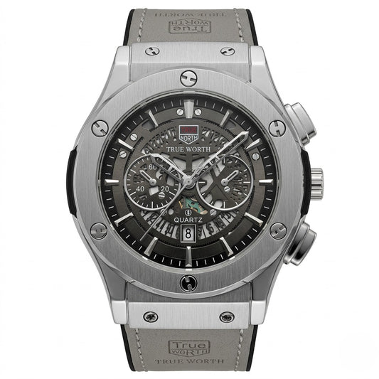 TRUE WROTH - Leather Strap - Men's Watch - H-0005