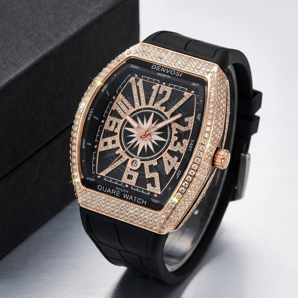 DENVOSI - Soft Rubber Strap - Men's Watch - G-0004