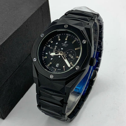 HUBLOT - Black Stainless Steel - Men's Watch - H-0002
