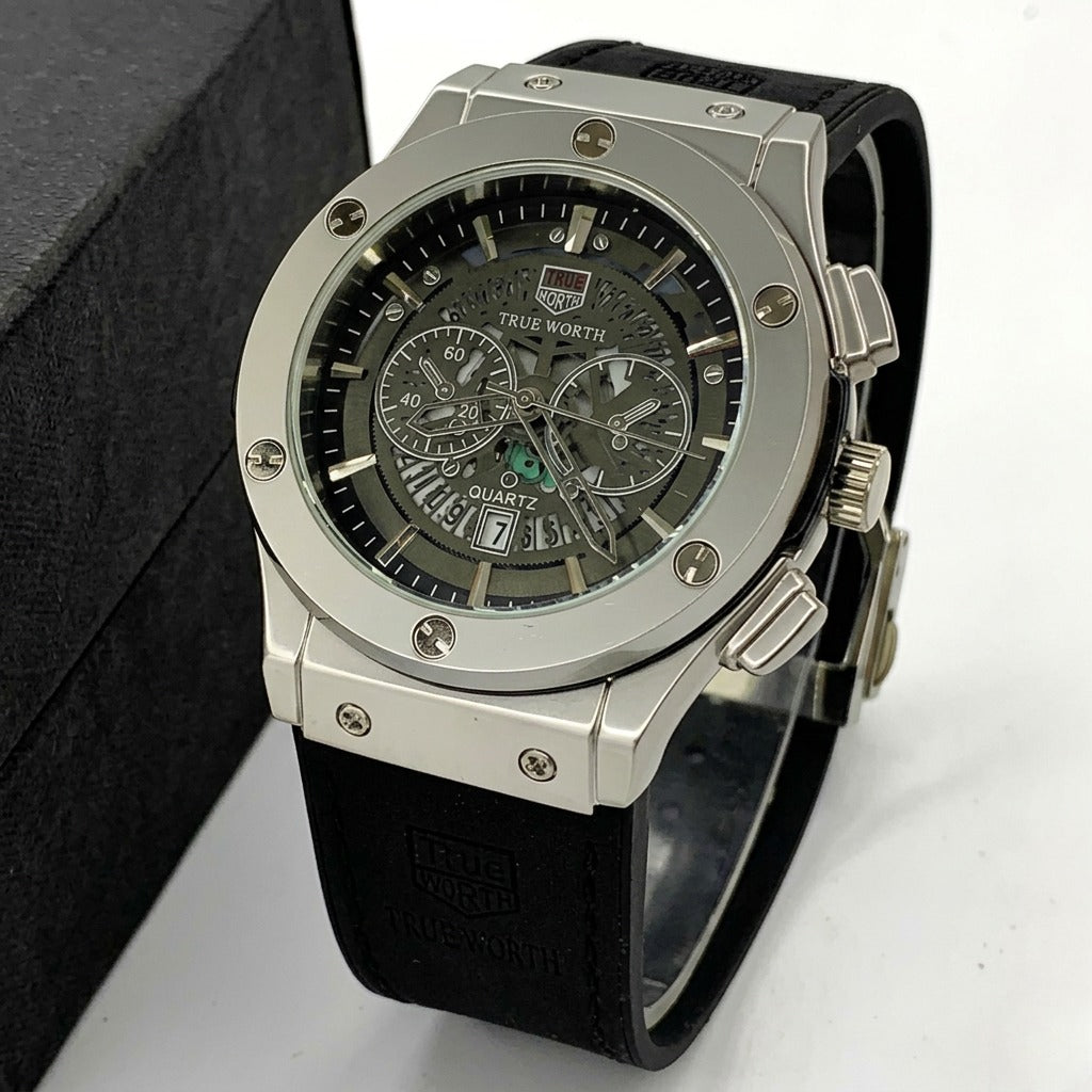 TRUE WROTH - Leather Strap - Men's Watch - H-0003