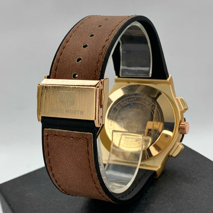 TRUE WROTH - Leather Strap - Men's Watch - H-0004