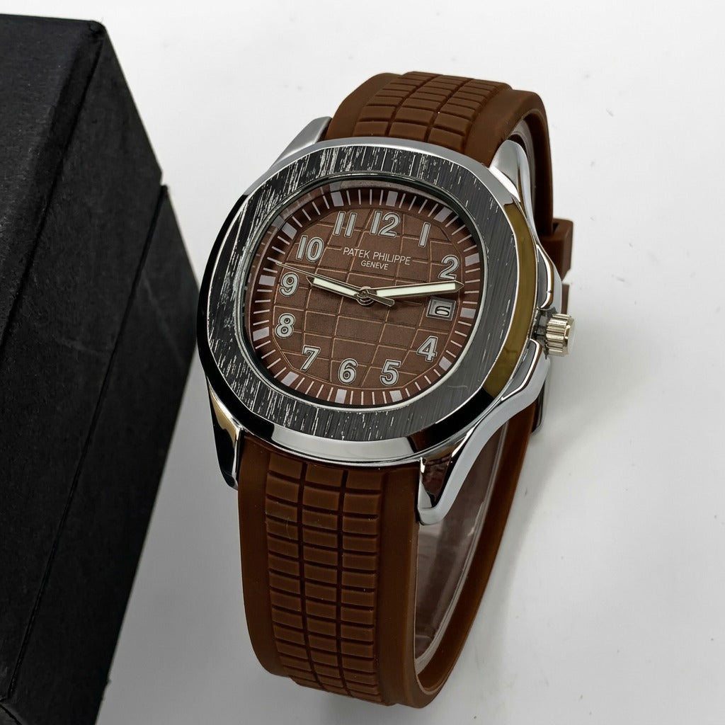 Patek Philippe - Soft Brown Strap - Men's Watch - P-0003