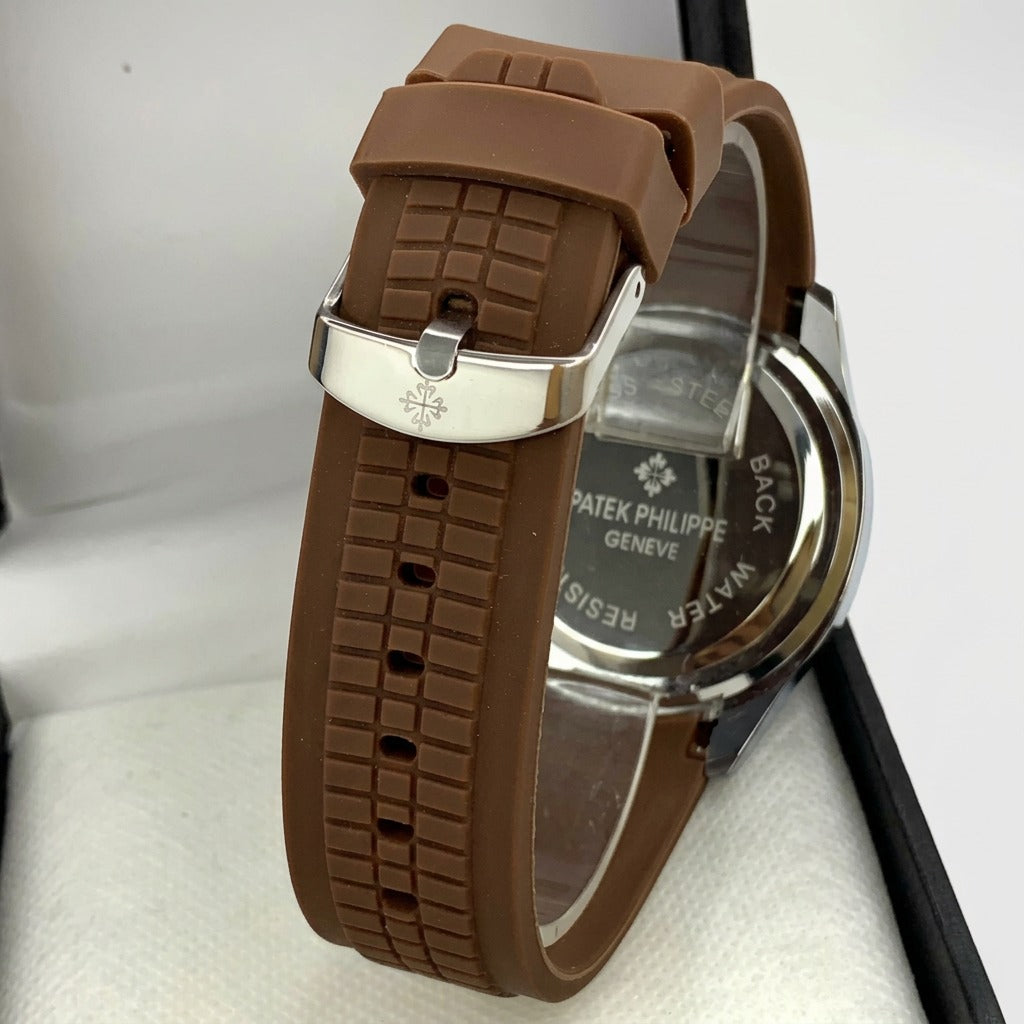 Patek Philippe - Soft Brown Strap - Men's Watch - P-0003