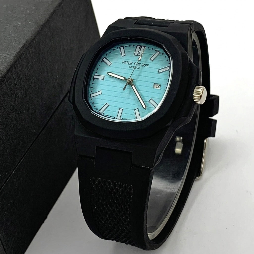Patek Philippe - Soft Black Strap - Men's Watch - P-0004
