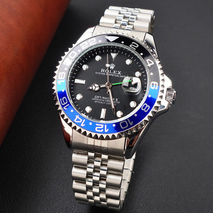 RLX-Premium Quality Watch-Stainless Steel Blue/Black Jubilee Edition