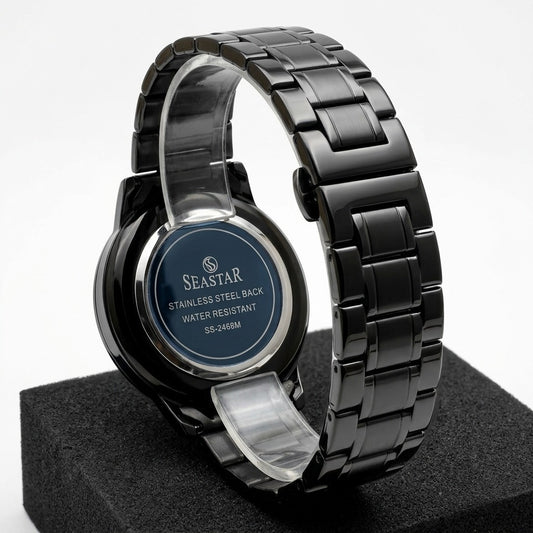 SeaStar - Stainless Steel - Wheel Men's Watch - A-0001